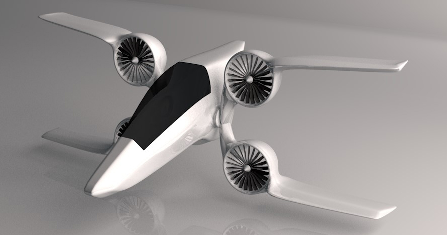 Chatillon Tritan Jet TQ passenger hybrid-electric VTOL concept design aircraft Chatillon Tritan Jet TQ passenger hybrid-electric VTOL concept design aircraft